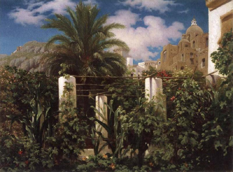 Lord Frederic Leighton Garden of an Inn,Capri France oil painting art